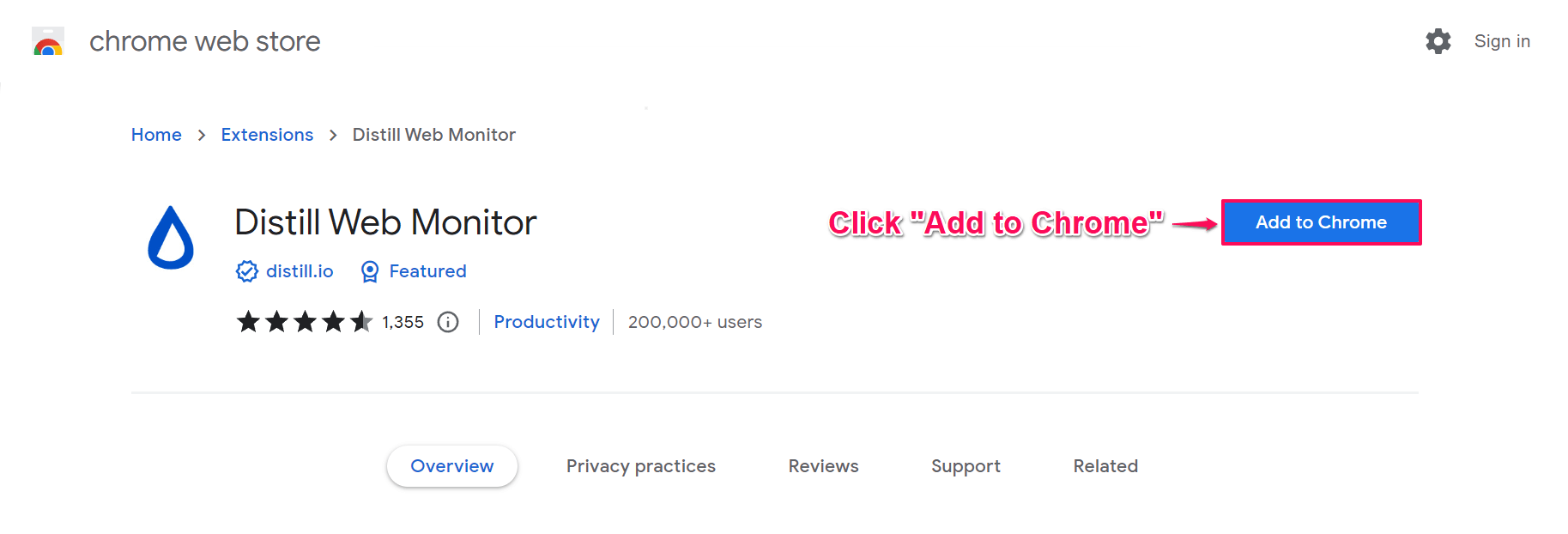 Install Distill Chrome extension Install Distill Chrome extension